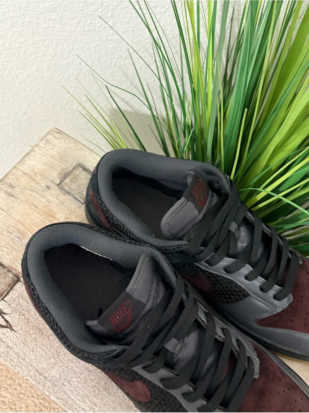 2007 Nike Dunk Low CL Black/Deep Burgundy Sneakers